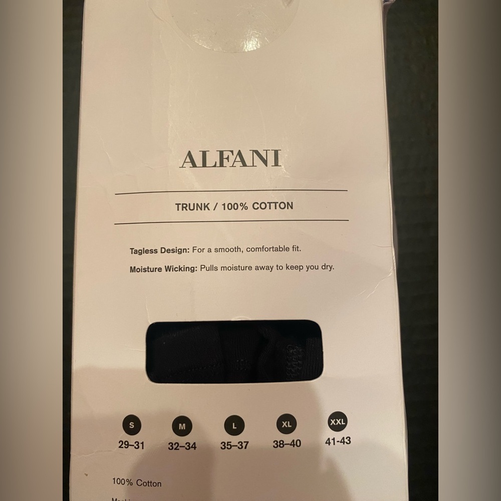Alfani Men’s 4 Pack Trunks Boxer Briefs in Black Size Small 29-31 NWT‎ - Picture 4 of 4